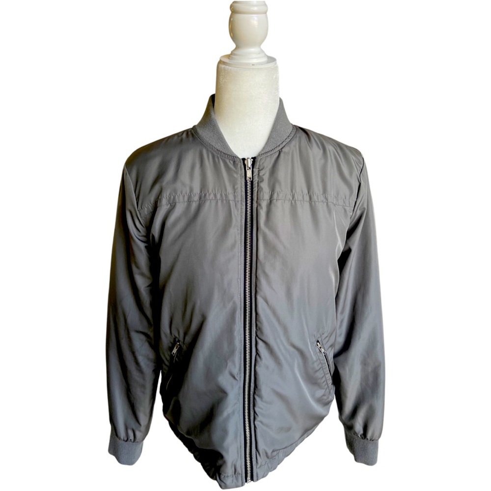 Mint Abercrombie and Fitch Reversible Gray Jacket. Size Small.